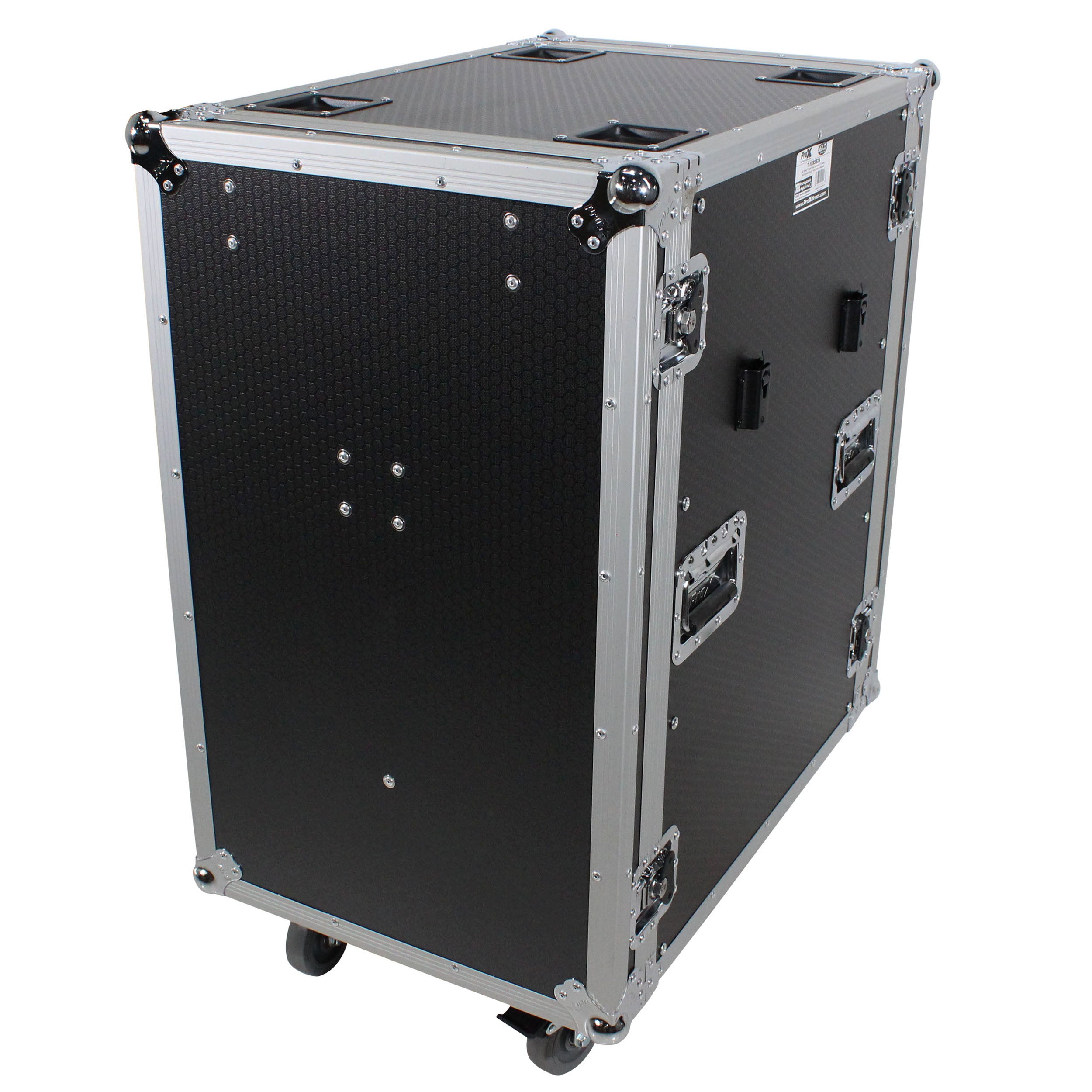 ProX ATA 300-Style Flight Case with Casters for 25 Microphone Stands