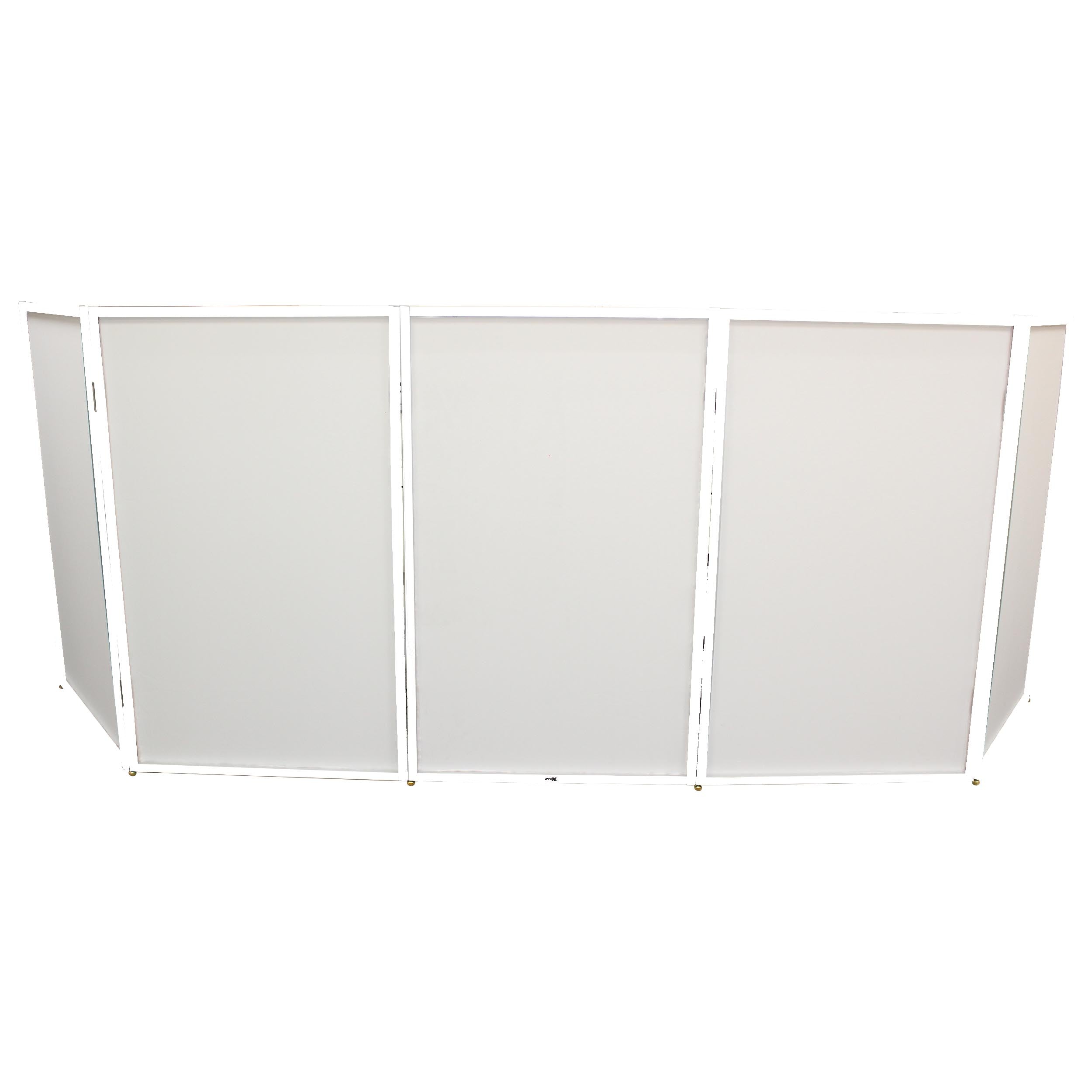 5 Panel - White Frame DJ Facade W-SS Quick Release 180° Hinges – Pro Audio  and Lighting