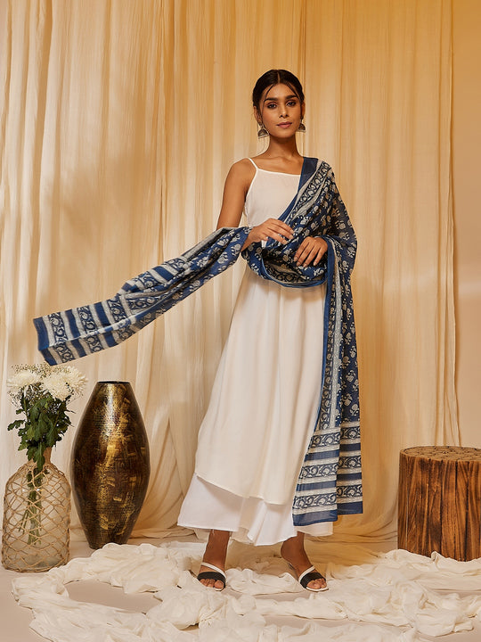 Trendy Beige cotton short kurta & pant co-ord set with contrast detali –  Sujatra