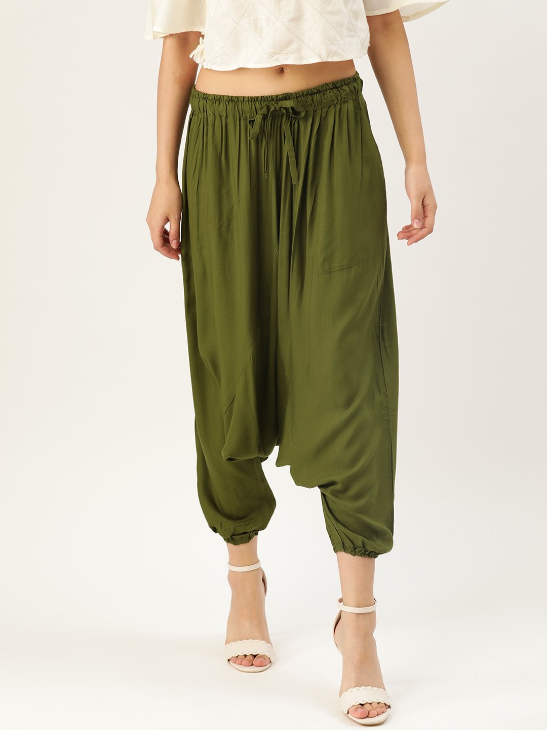 Harem Pants - Olive Green - InWeave