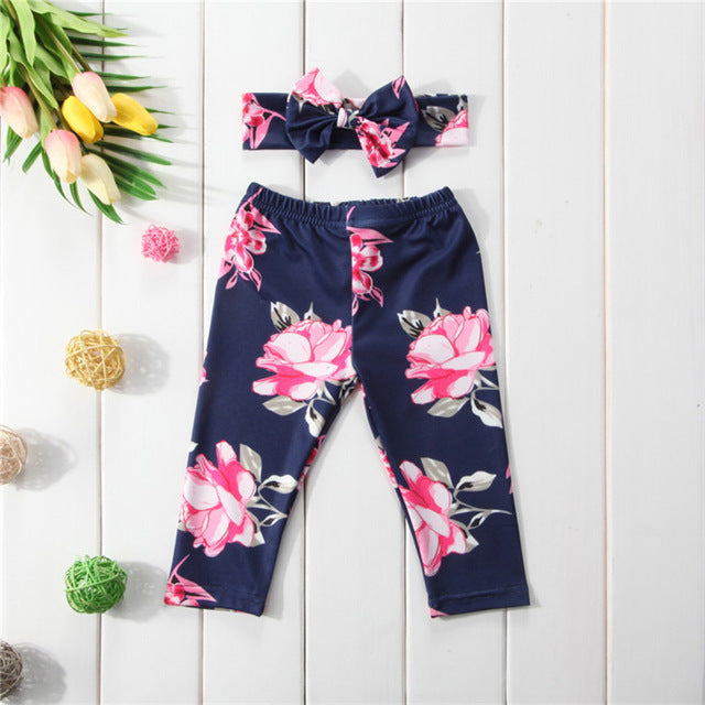 baby girl floral pants