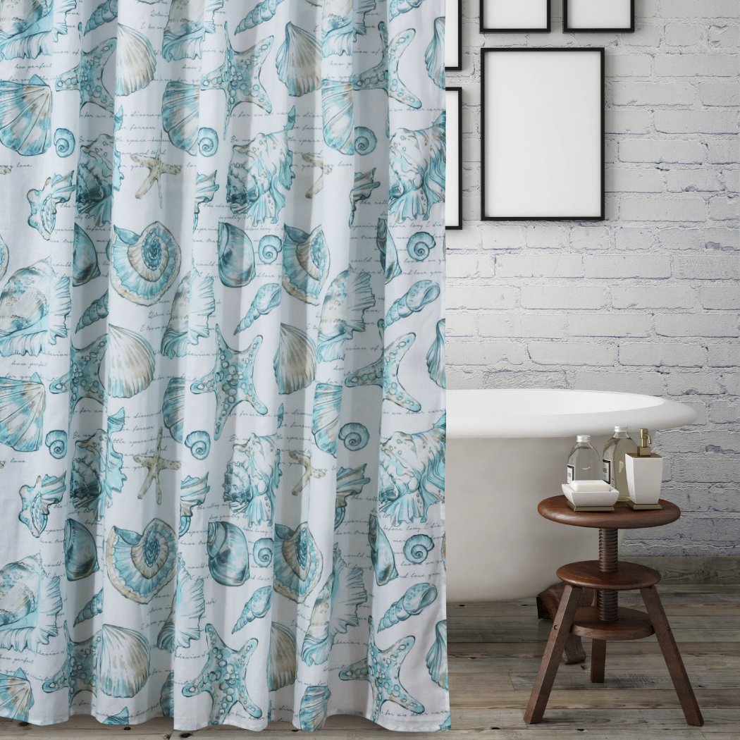 ocean themed shower curtain