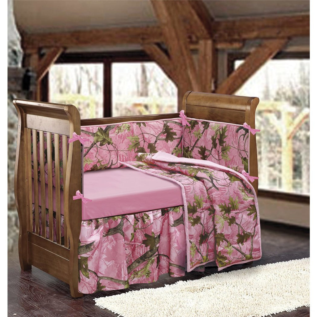 Pink Camo Crib Bedding Set Girls Cute Camouflage Hunting Themed Baby N Diamond Home