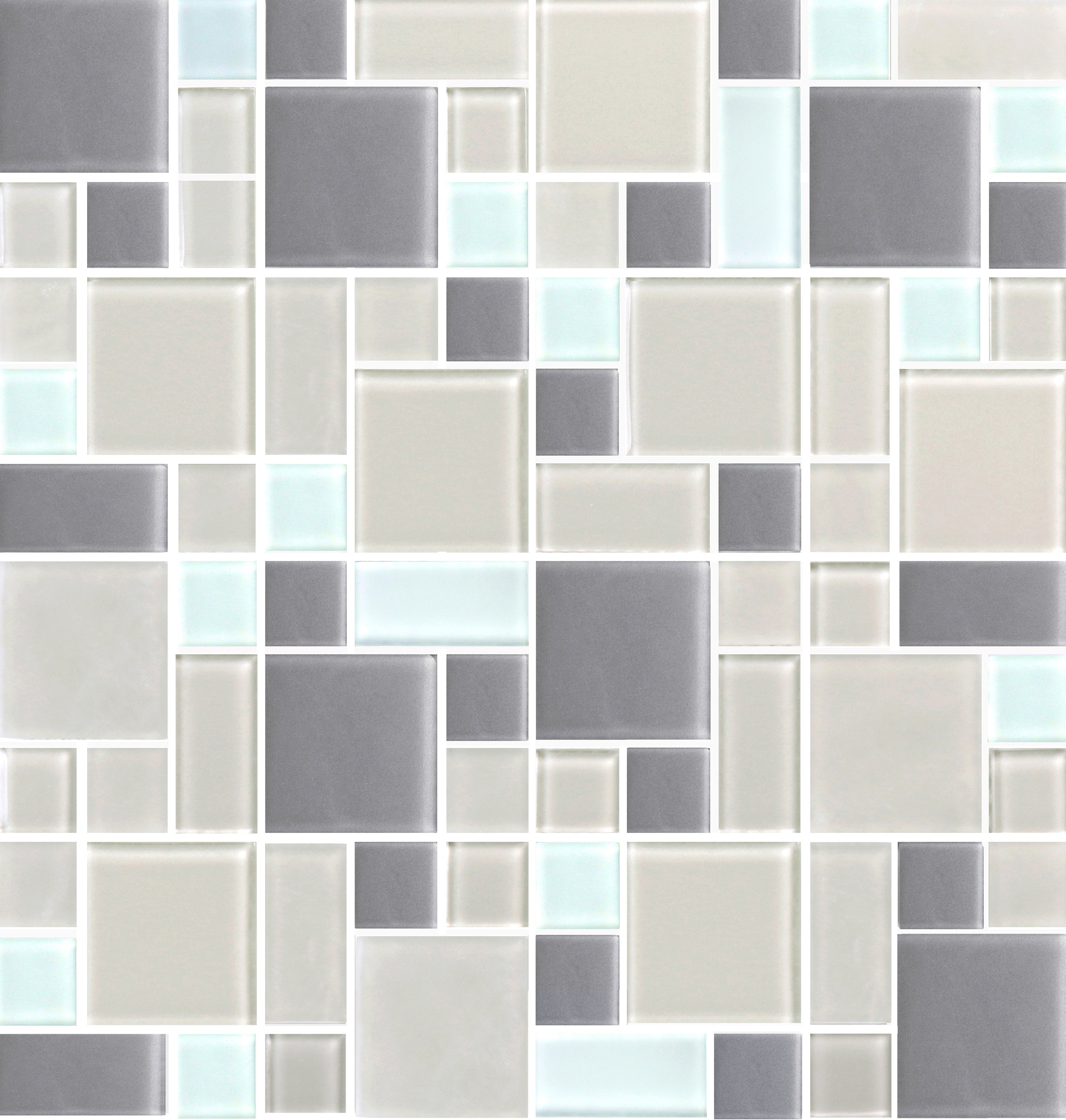 newport mixed mosaic glass tile sample swatch