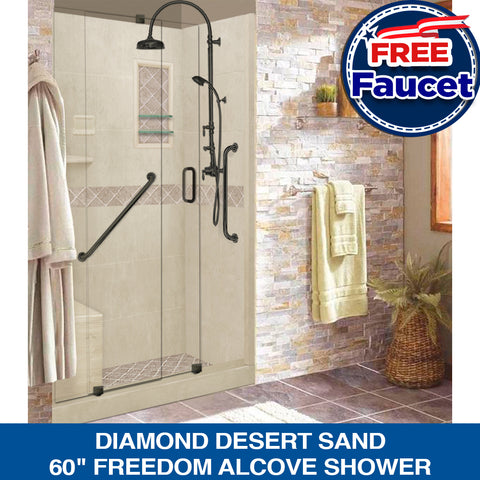 American Bath Factory Sistine Stone Shower Kits And Freedom Packages