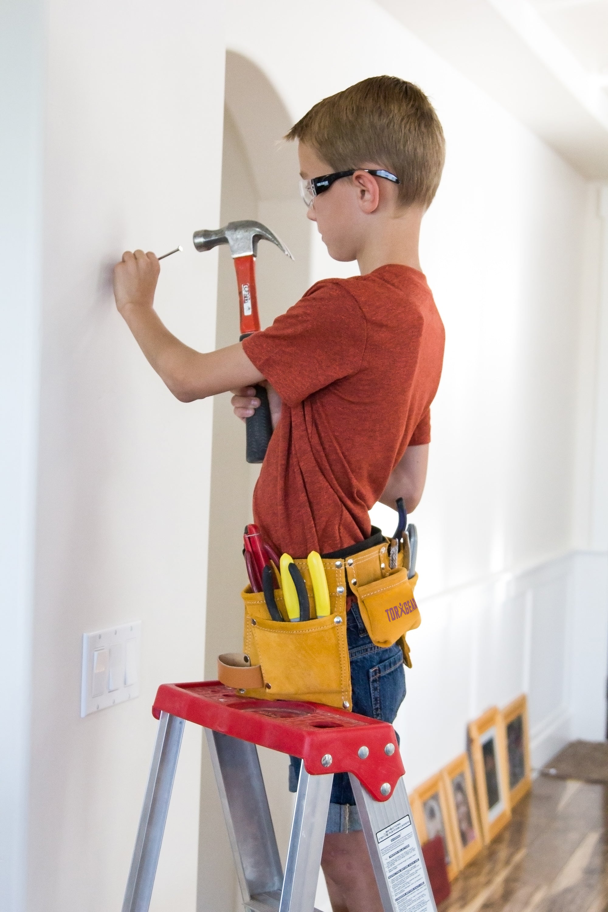 youth leather tool belt