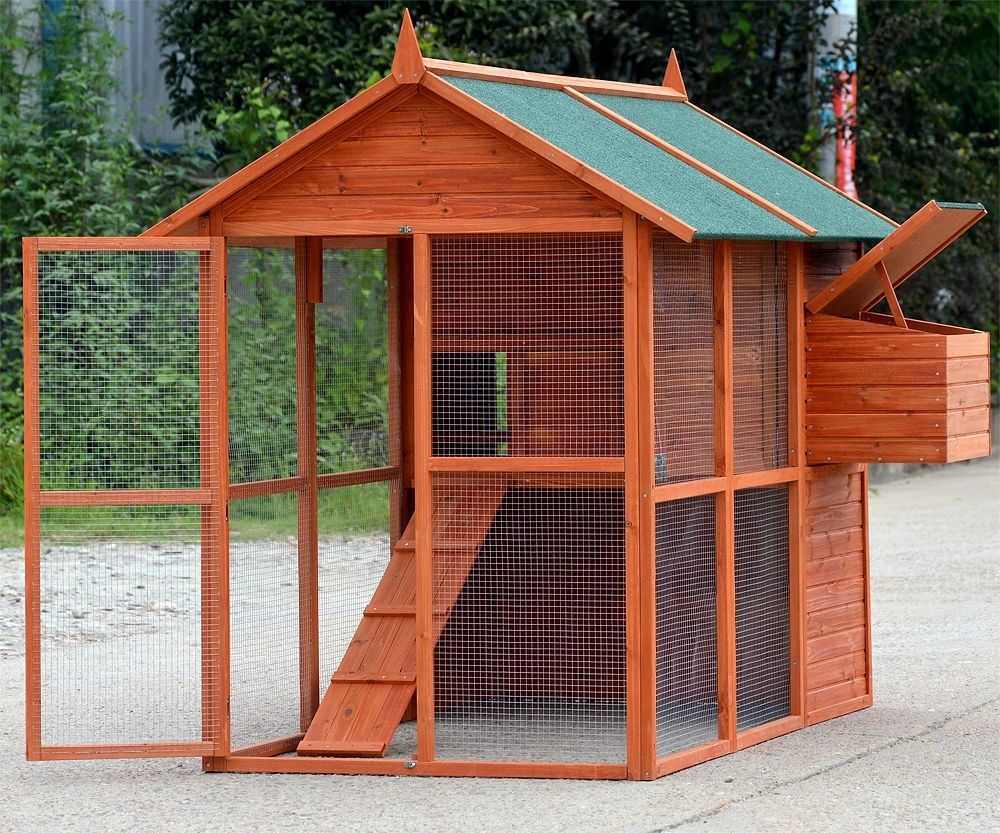 Two Storey Chicken Coop with Large Run - Pepperwood Pets