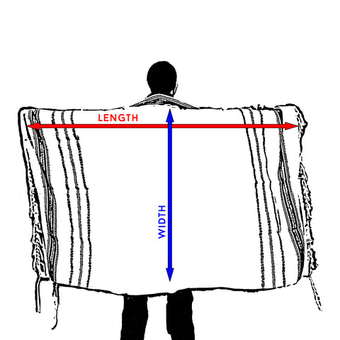 tallit size chart