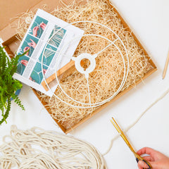 Tassel fringe lampshade making kit