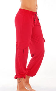 cargo red pants