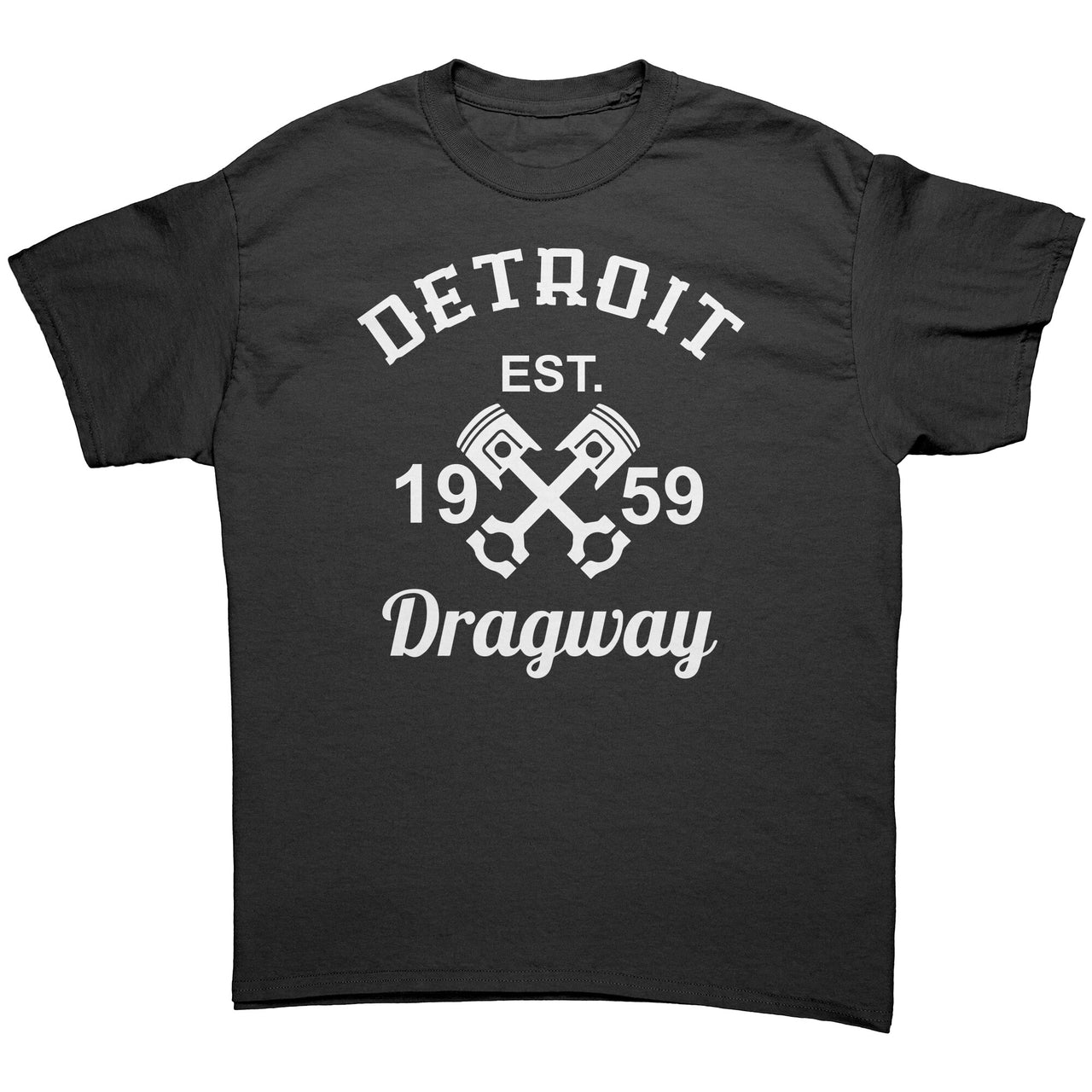 Detroit Dragway® 59 Nationals Logo Long Sleeve T-Shirt Image On Back