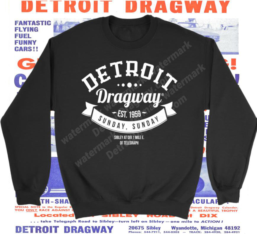 Detroit Dragway® 59 Nationals Logo Long Sleeve T-Shirt Image On Back