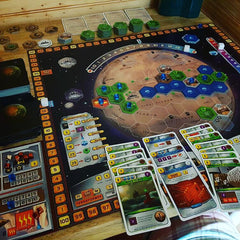 terraforming mars coop solo game play board game