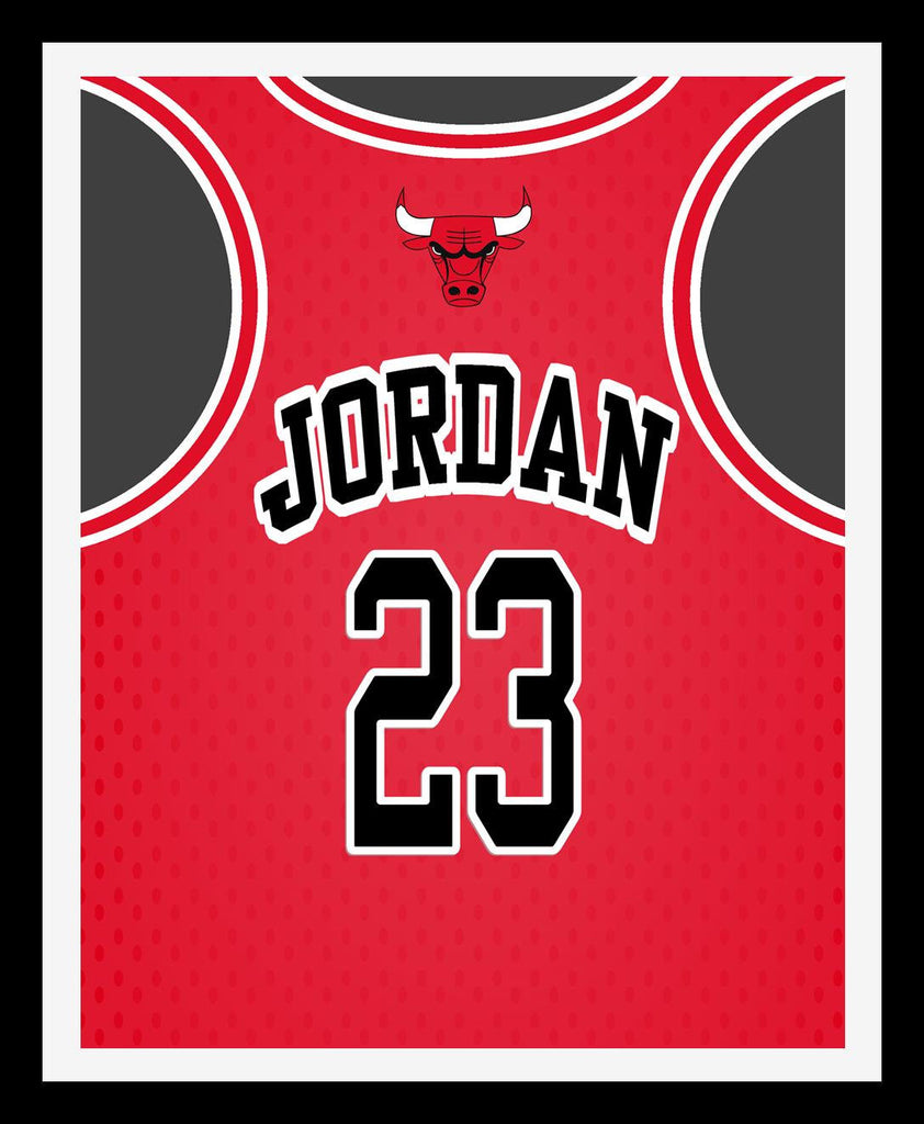 Jordan Jersey Chicago Bulls Art Print - Perfect gift for the Basketbal ...