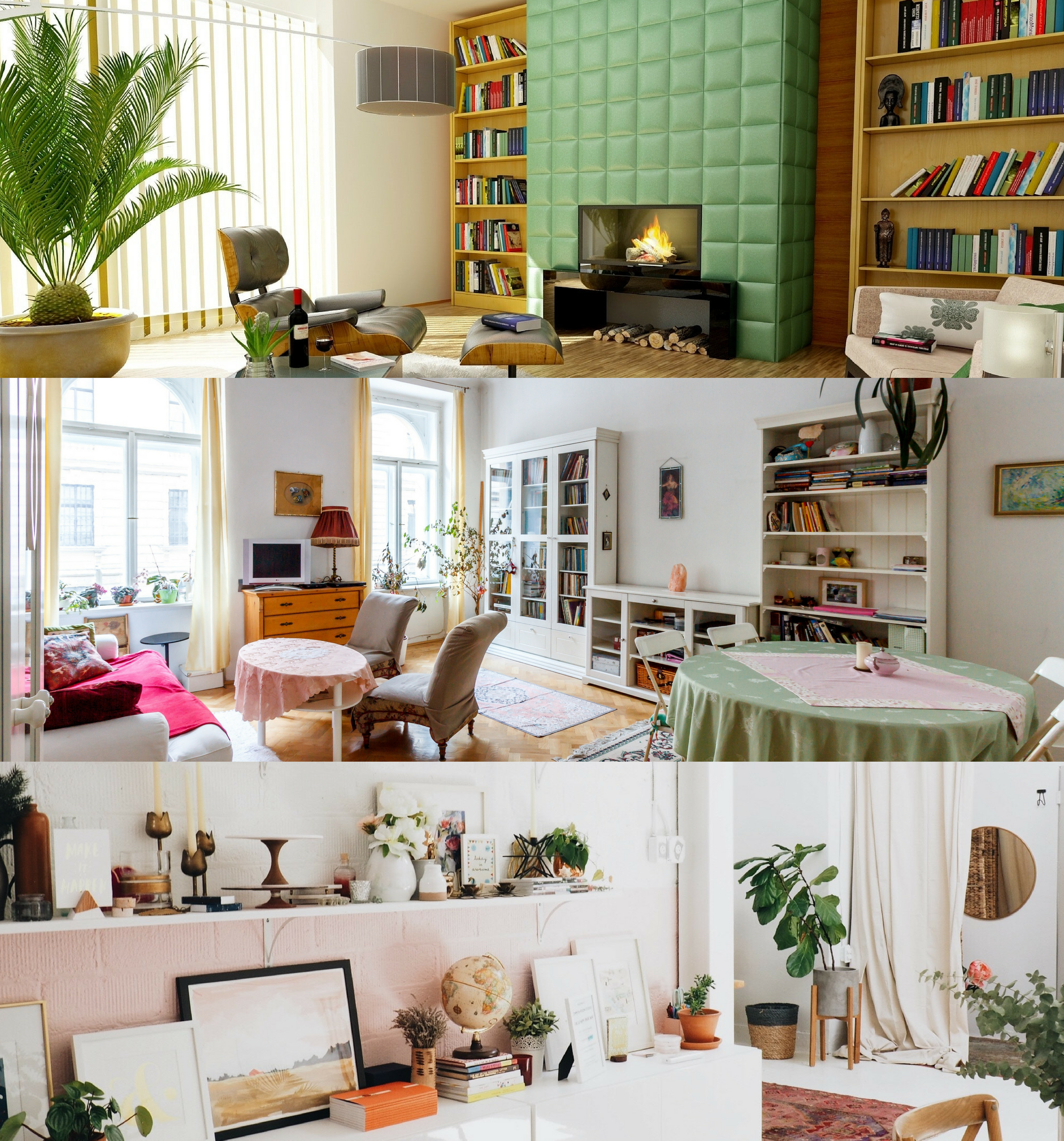 Rooms Designed with Shelving