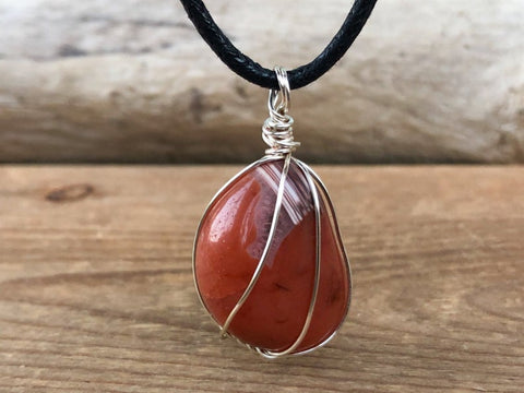 Carnelian Crystal Pendants