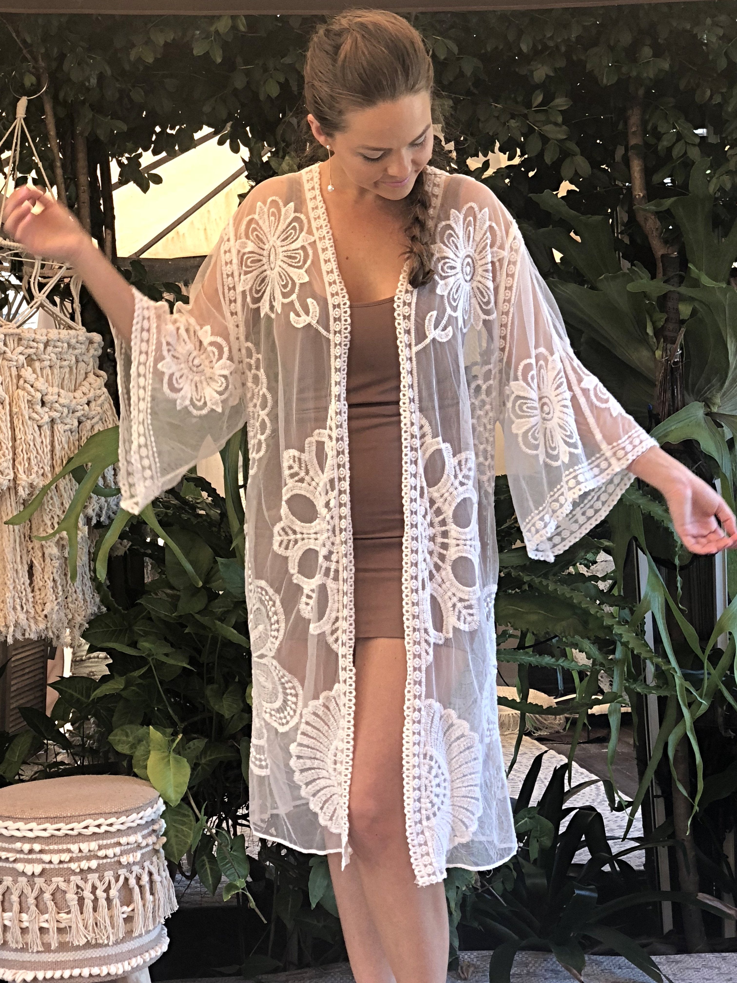 Lace Kimono (Great for plus size) | Purity Lace Designs