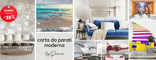 carta da parati moderna e 3d ilydecor