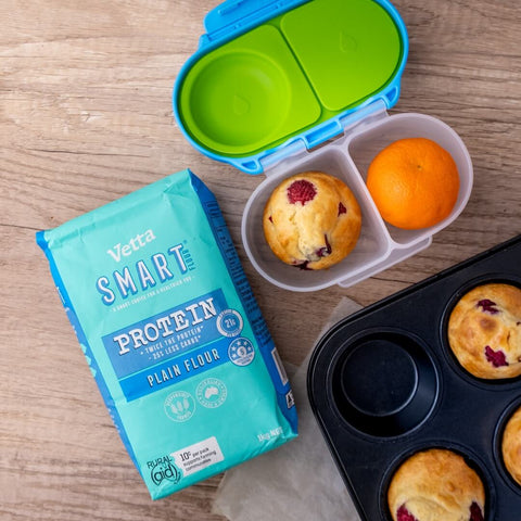 Breakfast muffin in bbox snack size lunch box