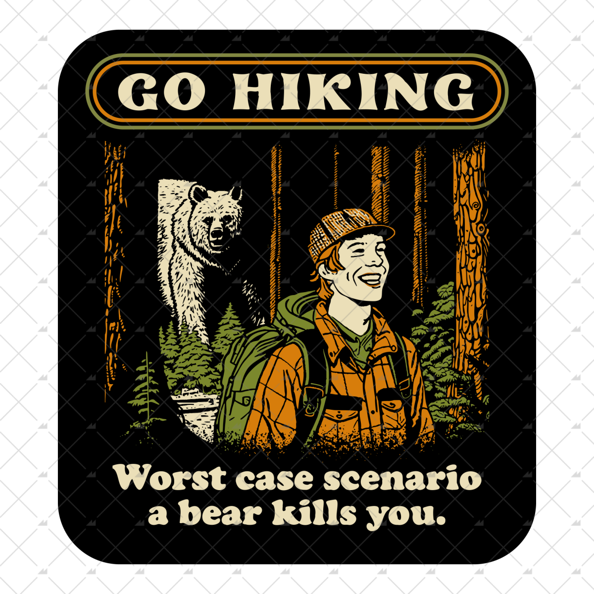 Go Hiking - Sticker – m00nshot