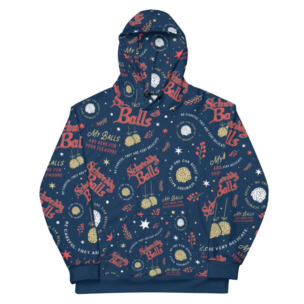 Schweddy Balls All Over Hoodie M00nshot