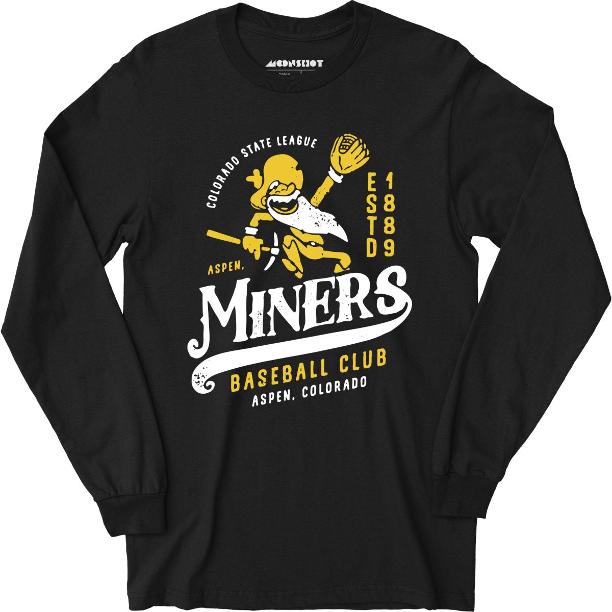 Aspen Miners - Colorado - Vintage Defunct Baseball Teams - Long Sleeve ...