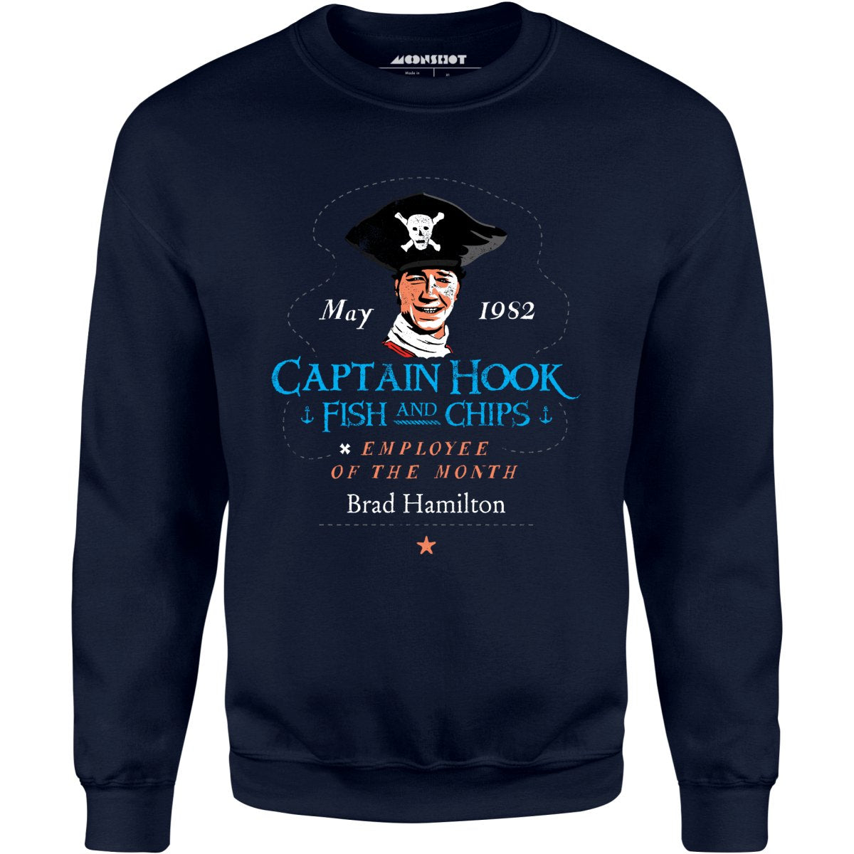 Brad Hamilton - Captain Hook Fish & Chips - Unisex Sweatshirt – m00nshot