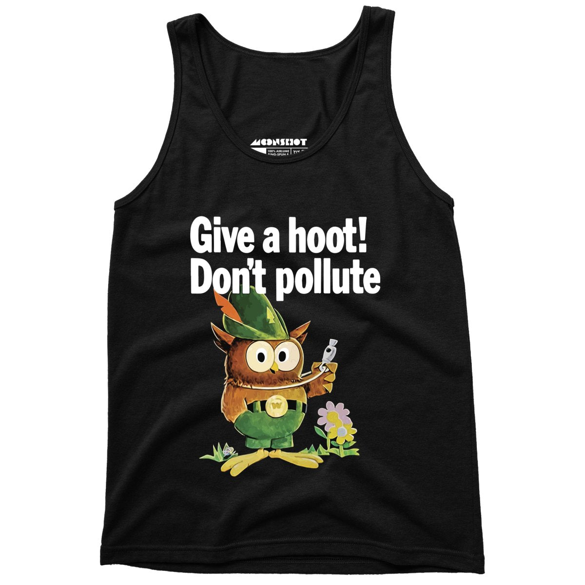 Give a Hoot Don't Pollute - Woodsy Owl Retro - Unisex Tank Top