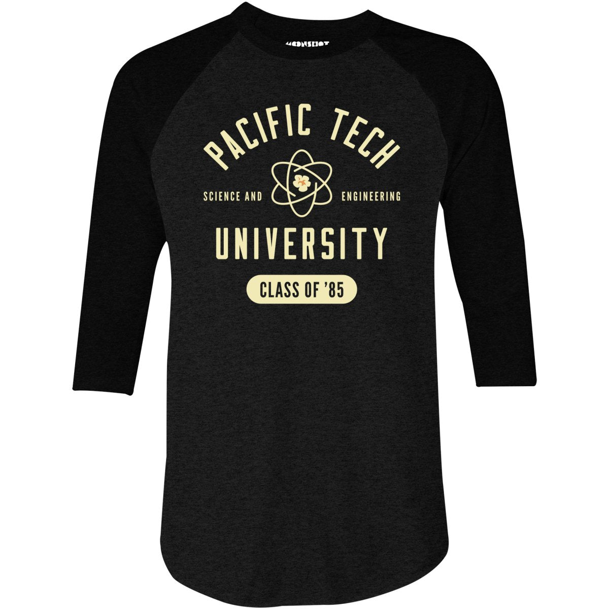 Real Genius - Pacific Tech University - 3/4 Sleeve Raglan T-Shirt ...