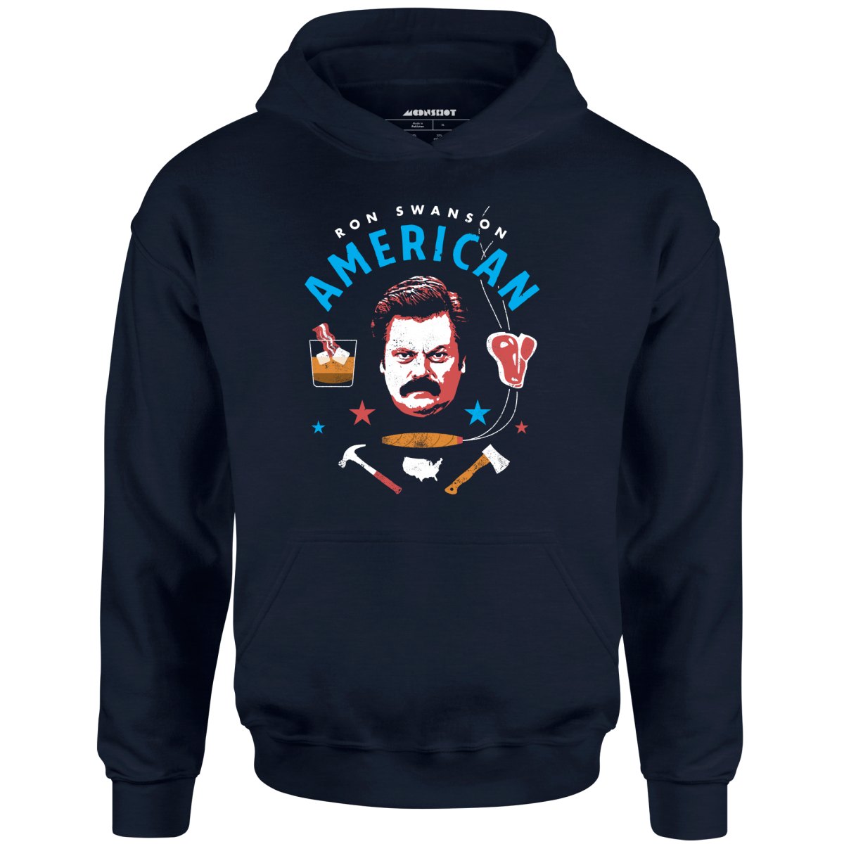 Ron Swanson American - Unisex Hoodie