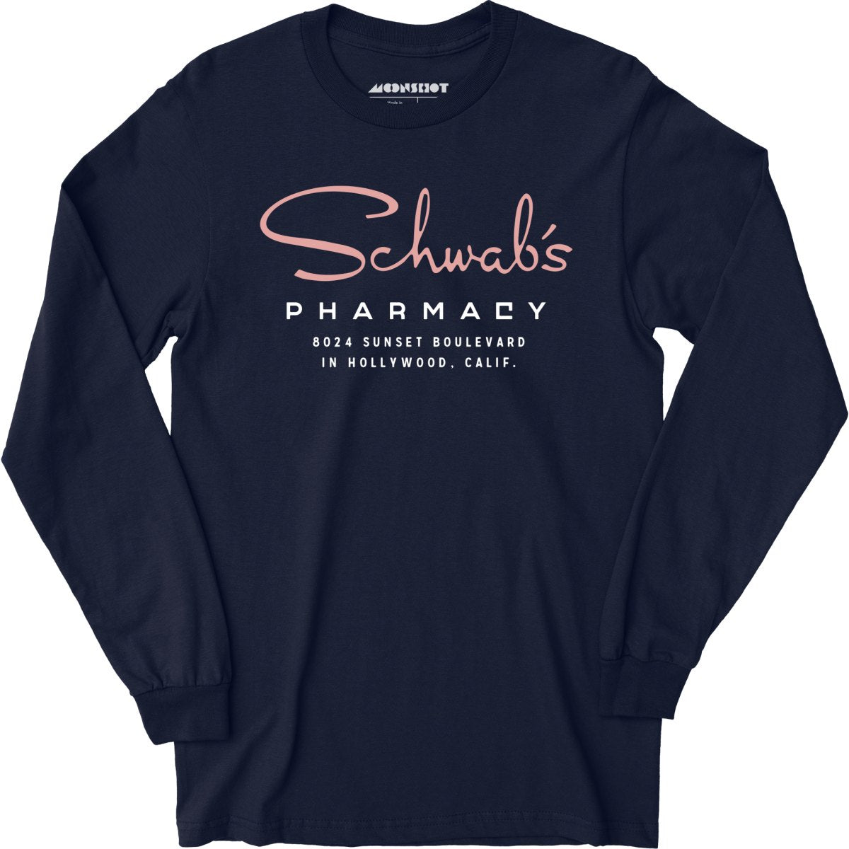 Schwab's Pharmacy - Hollywood, CA - Vintage Pharmacy - Long Sleeve T ...