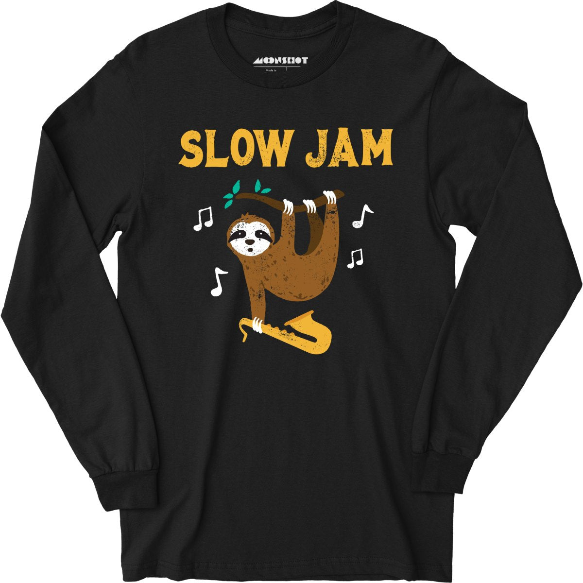 Slow Jam Sloth - Long Sleeve T-Shirt