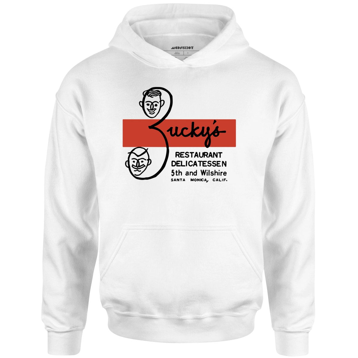 Zucky's Delicatessen - Santa Monica, CA - Vintage Restaurant - Unisex Hoodie