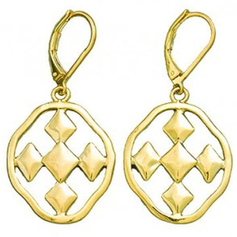 1" Small Dangle Earring Gold Plated | Huck and Peck Furniture Store | Chattanooga, TN.