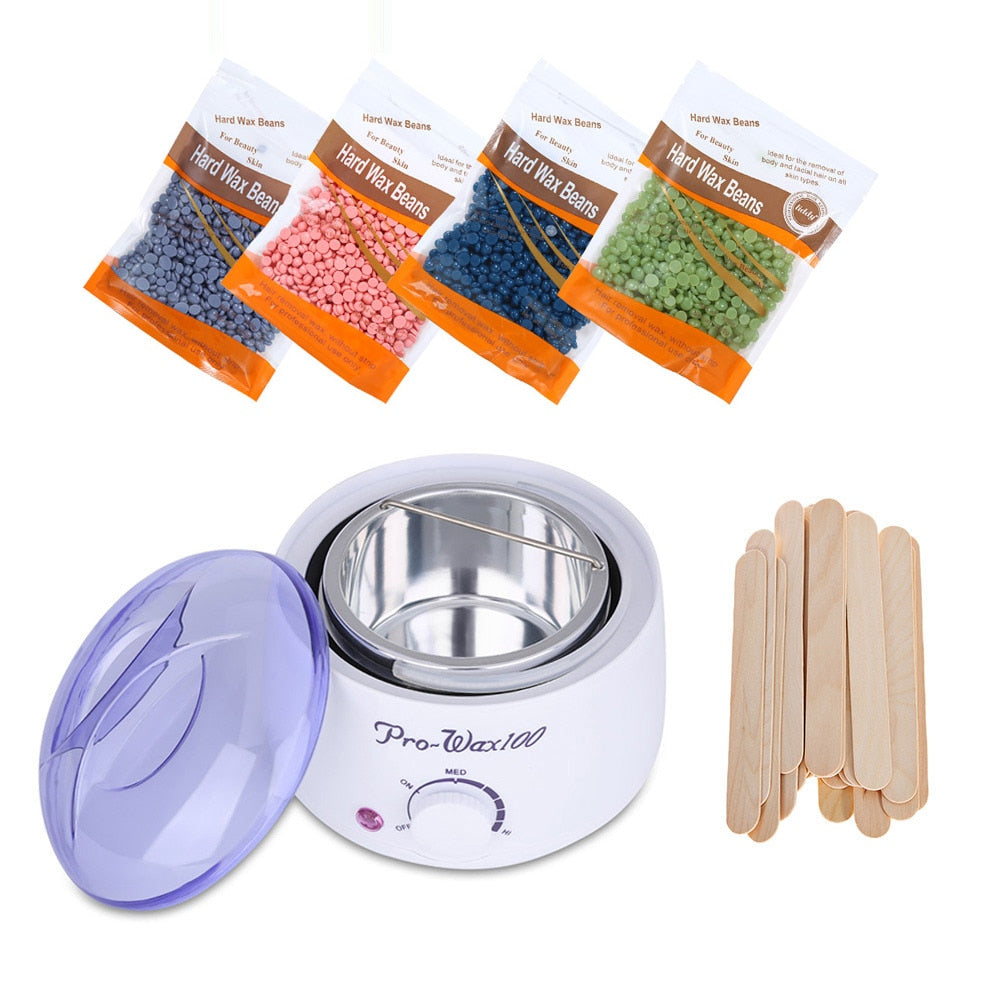 Hair Removal Wax Warmer With Wax Beans Waxing Kit Flex Deals Shop