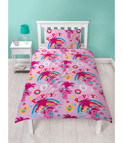 Trolls Single Reversible Duvet Cover Set Littlecharactersstore