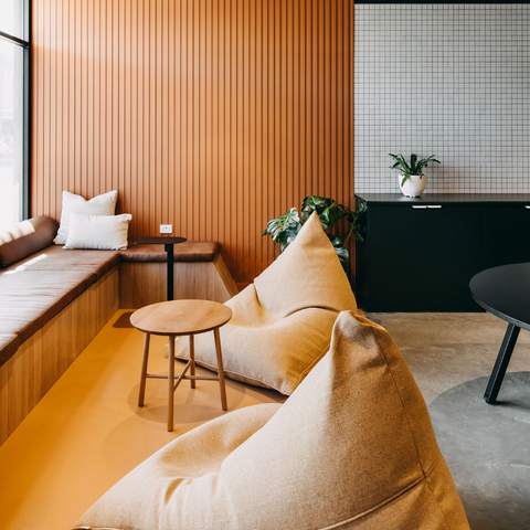 Custom beanbags for Kalm HQ by Onyx and Smoke Perth