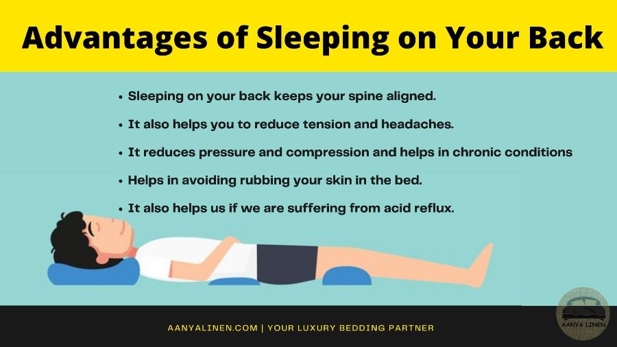 Advantages of sleeping on your back