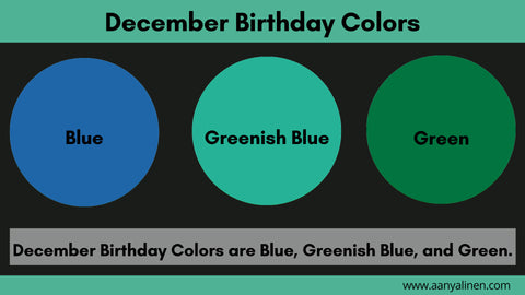 December Birthday Colors
