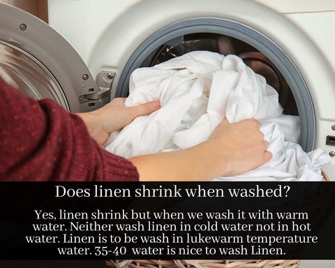 Does linen shrink when washed