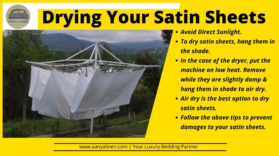 Drying Your Satin Sheets