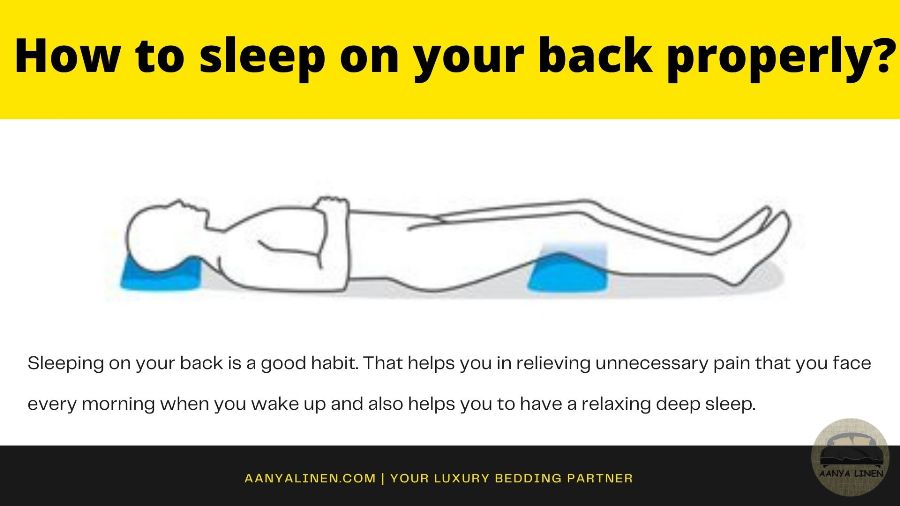 How to sleep on your back properly
