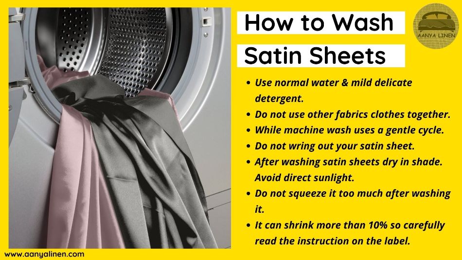 How to wash satin sheets