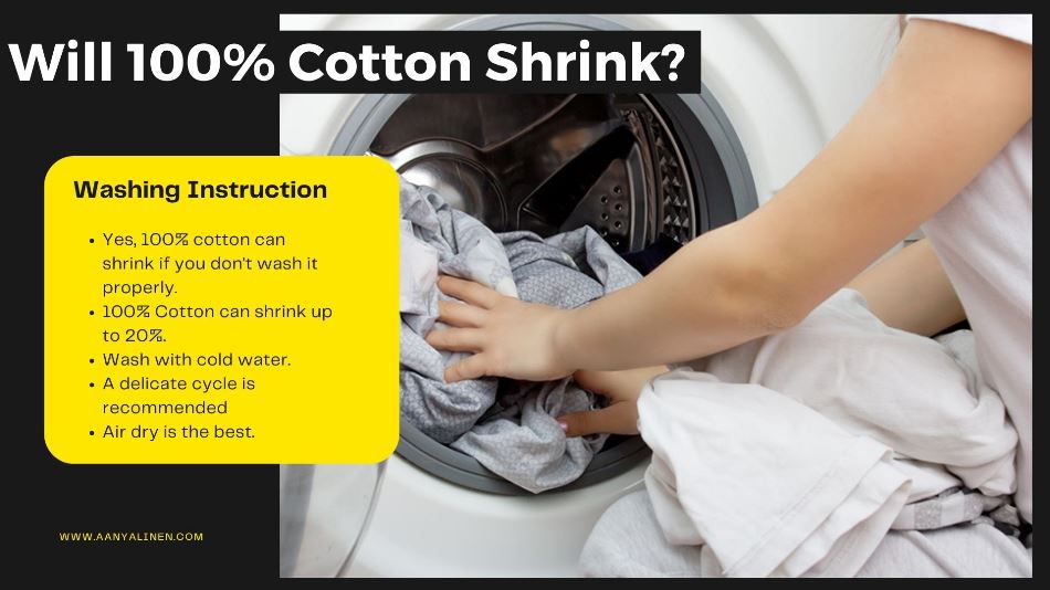 Will 100% Cotton Shrink or not? Tips and Prevention - AanyaLinen