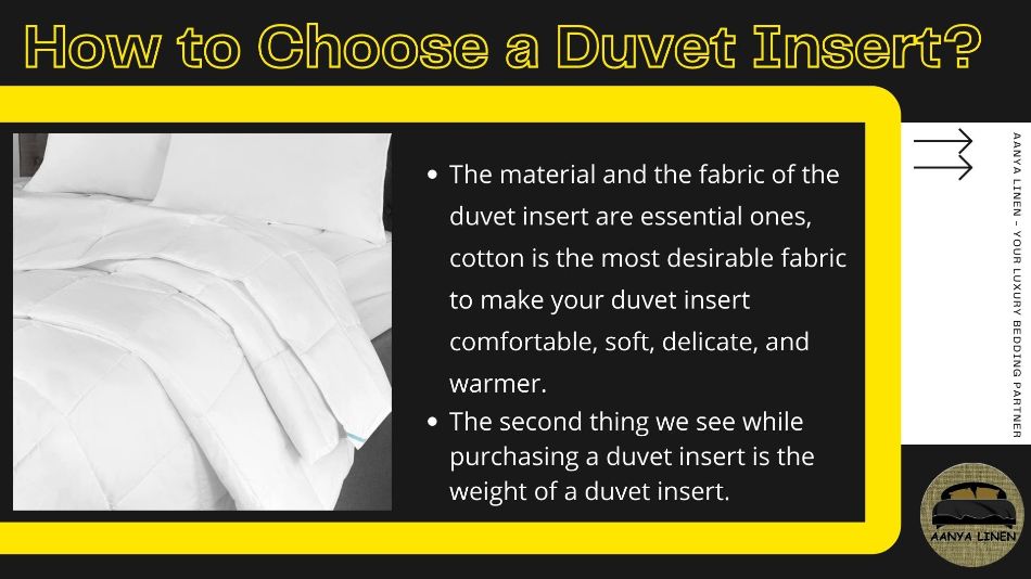 how to choose a duvet insert