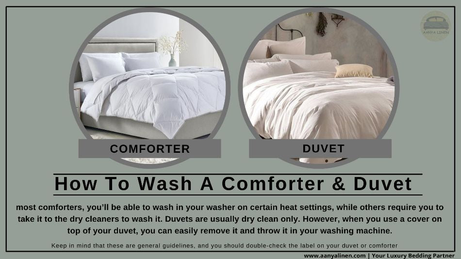how to wash a comforter and duvet