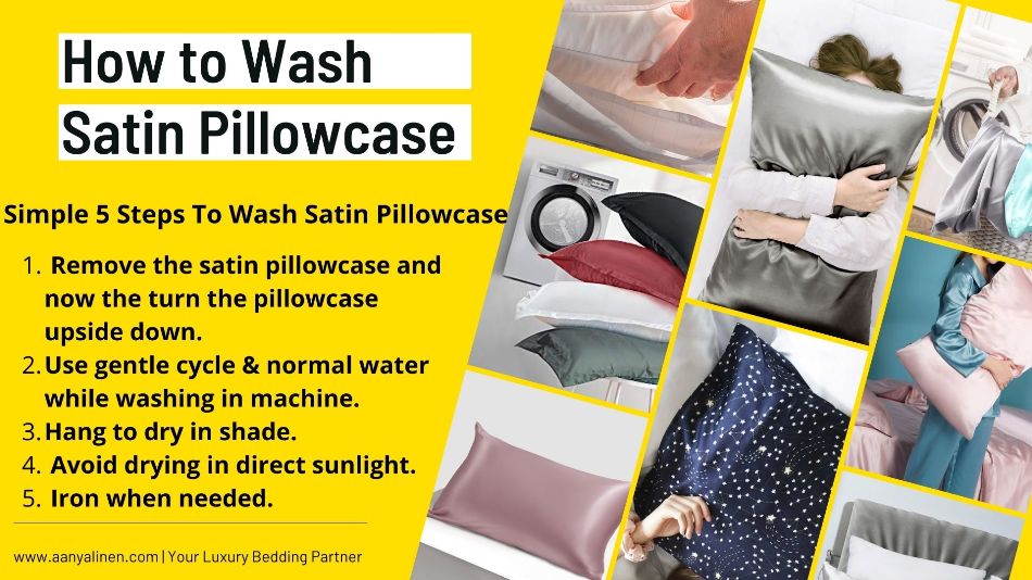 how to wash satin pillowcase