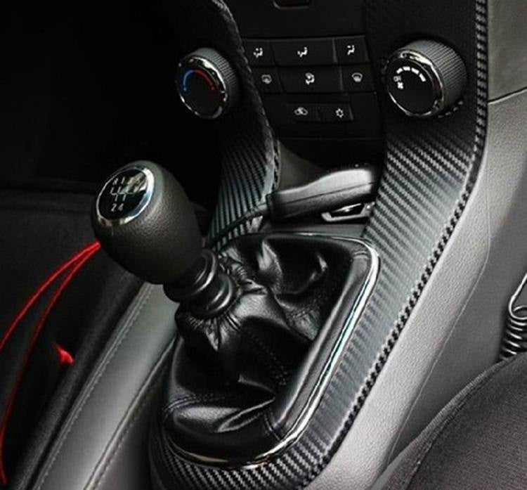 3d Car Interior Accessories Panel Black Carbon Fiber Vinyl