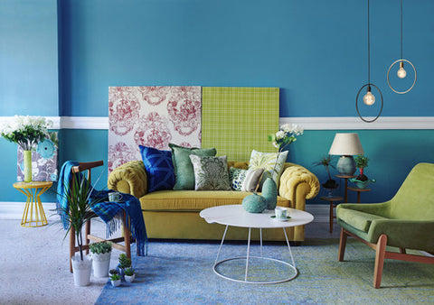 Living room blue