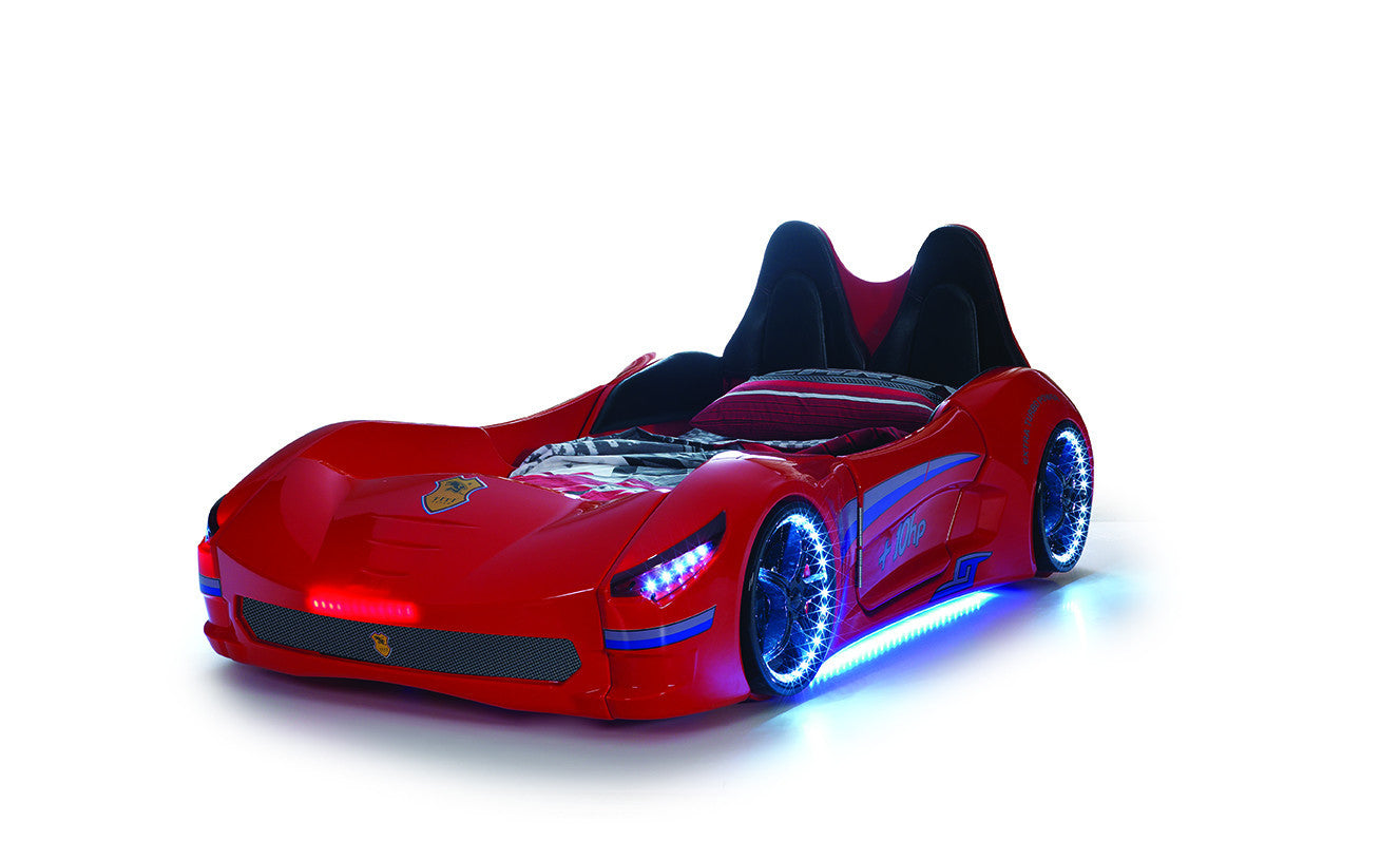red racing car bed